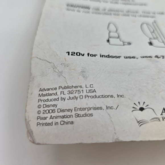 Disney Moviebook Library Night Light Rotary Shade Pooh Nemo Stitch 2006 NOS - Picture 3 of 3